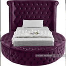 Luxus Round Velvet Bed