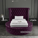 Luxus Round Velvet Bed