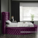Luxus Round Velvet Bed