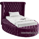 Luxus Round Velvet Bed
