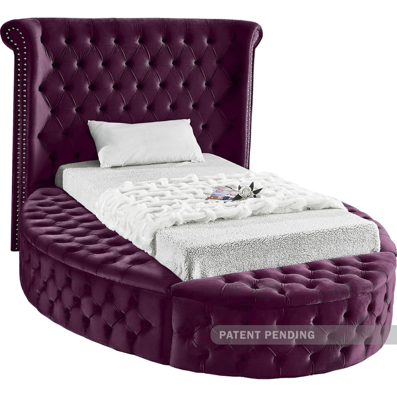 Luxus Round Velvet Bed