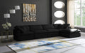 Cozy 5 Piece Velvet Modular Overstuffed Reversible Sectional