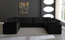 Cozy 8 Piece Velvet Modular Overstuffed Reversible Sectional