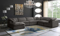 Cozy 7 Piece Velvet Modular Overstuffed Reversible Sectional