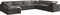 Cozy 7 Piece Velvet Modular Overstuffed Reversible Sectional