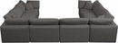 Cozy 8 Piece Velvet Modular Overstuffed Reversible Sectional