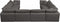 Cozy 8 Piece Velvet Modular Overstuffed Reversible Sectional