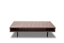 Modrest Stilt - Modern Walnut Coffee Table  by Hollywood Glam