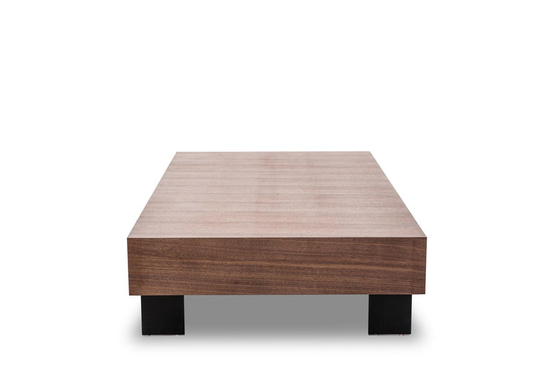 Modrest Stilt - Modern Walnut Coffee Table  by Hollywood Glam