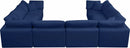Cozy 8 Piece Velvet Modular Overstuffed Reversible Sectional