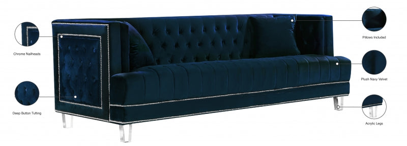 Lucas Velvet Sofa