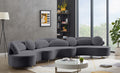 Vivacious Velvet 3pc. Sectional