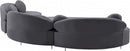 Vivacious Velvet 3pc. Sectional
