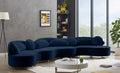 Vivacious Velvet 3pc. Sectional