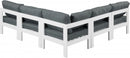Nizuc Aluminum Modular 5pc Sectional