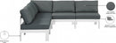 Nizuc Aluminum Modular 5pc Sectional