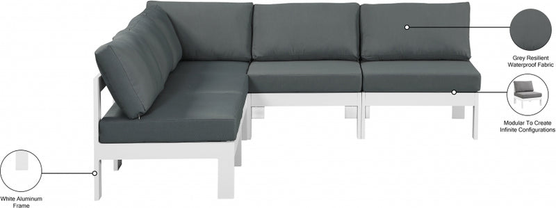Nizuc Aluminum Modular 5pc Sectional