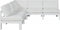 Nizuc Aluminum Modular 5pc Sectional