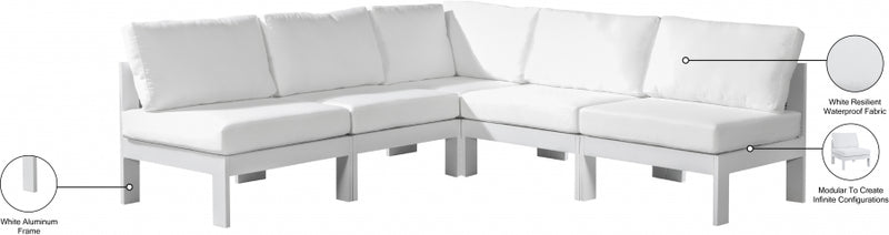 Nizuc Aluminum Modular 5pc Sectional