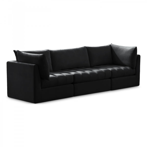 Jacob Velvet Modular 3 Piece Sofa