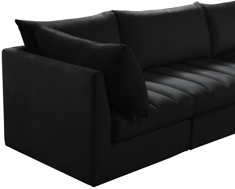 Jacob Velvet Modular 4 Piece Sofa