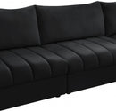 Jacob Velvet Modular 4 Piece Sectional