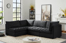 Jacob Velvet Modular 4 Piece Sectional