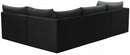 Jacob Velvet Modular 4 Piece Sectional