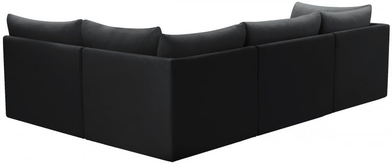 Jacob Velvet Modular 4 Piece Sectional