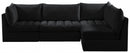 Jacob Velvet Modular 4 Piece Sectional