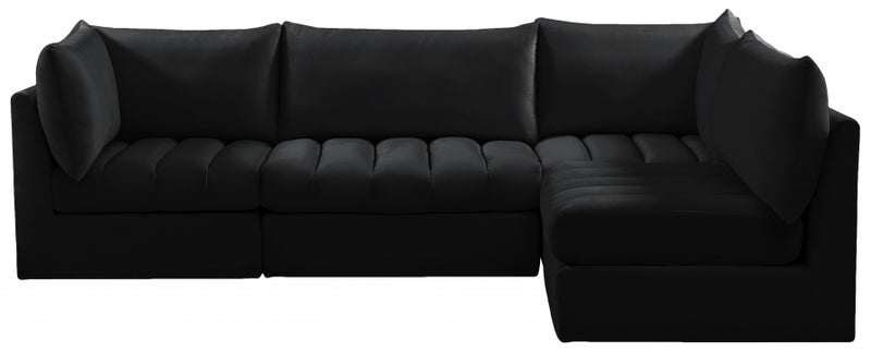 Jacob Velvet Modular 4 Piece Sectional