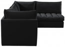 Jacob Velvet Modular 4 Piece Sectional
