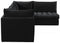 Jacob Velvet Modular 4 Piece Sectional
