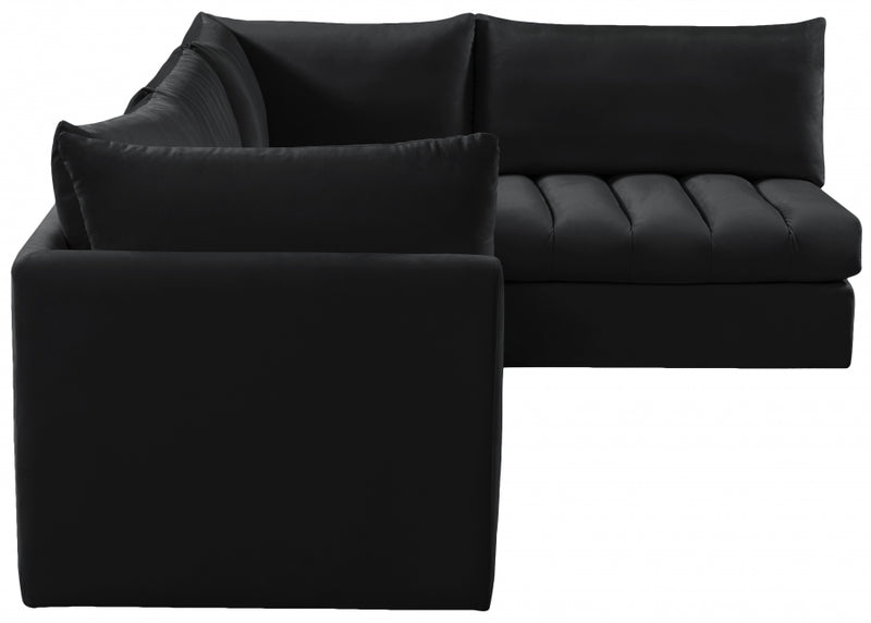 Jacob Velvet Modular 4 Piece Sectional