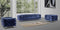 Divani Casa Delilah Modern Blue Sofa & Chair Set