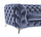 Divani Casa Delilah Modern Blue Sofa & Chair Set