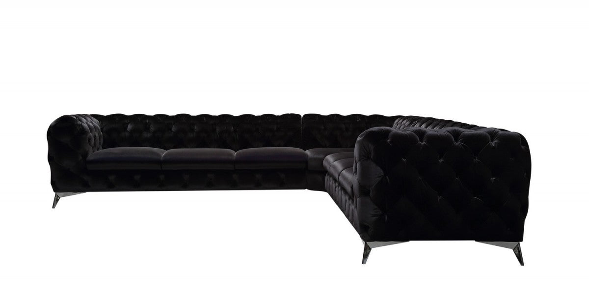 Divani Casa Delilah - Modern Fabric Sectional Sofa