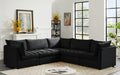 Jacob Velvet Modular 5 Piece Sectional