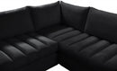 Jacob Velvet Modular 6 Piece Sectional