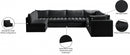 Jacob Velvet Modular 7 Piece Sectional