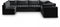 Jacob Velvet Modular 7 Piece Sectional