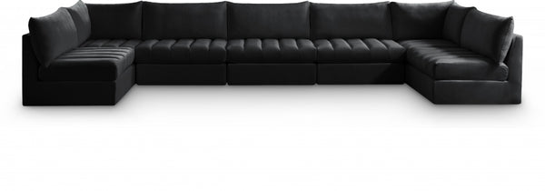 Jacob Velvet Modular 7 Piece Sectional