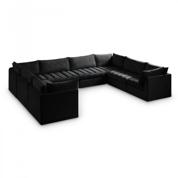 Jacob Velvet Modular 8 Piece Sectional
