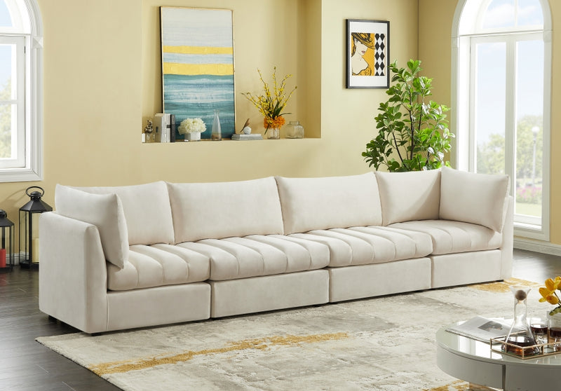 Jacob Velvet Modular 4 Piece Sofa