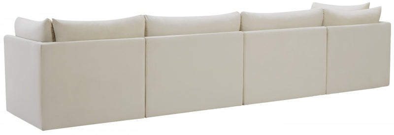 Jacob Velvet Modular 4 Piece Sofa