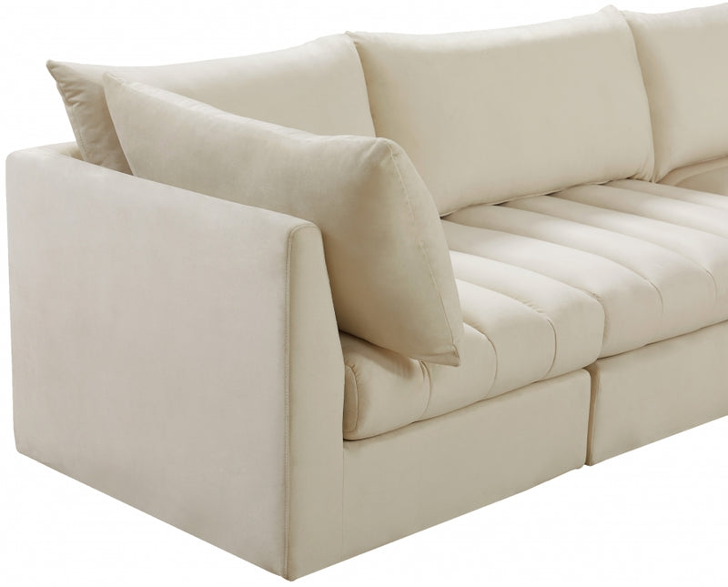 Jacob Velvet Modular 4 Piece Sofa