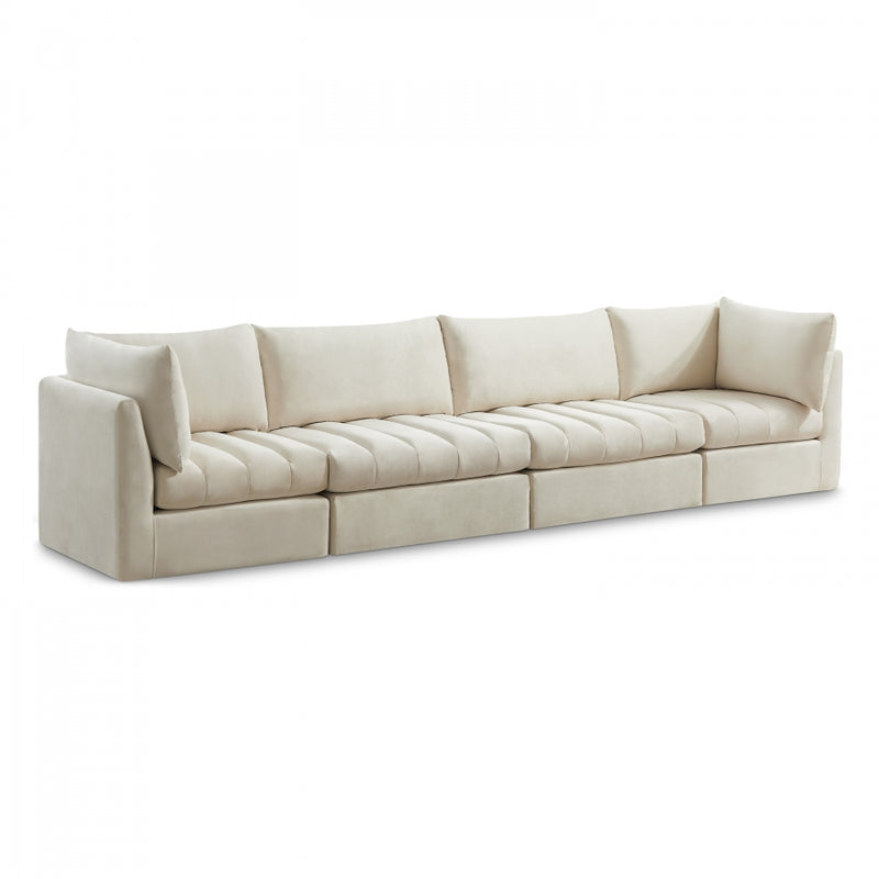 Jacob Velvet Modular 4 Piece Sofa