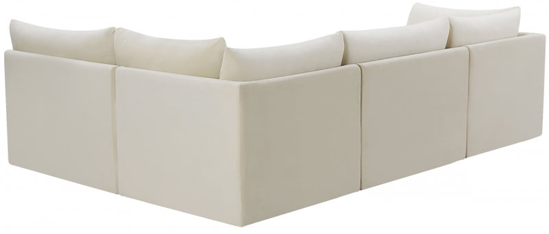 Jacob Velvet Modular 4 Piece Sectional