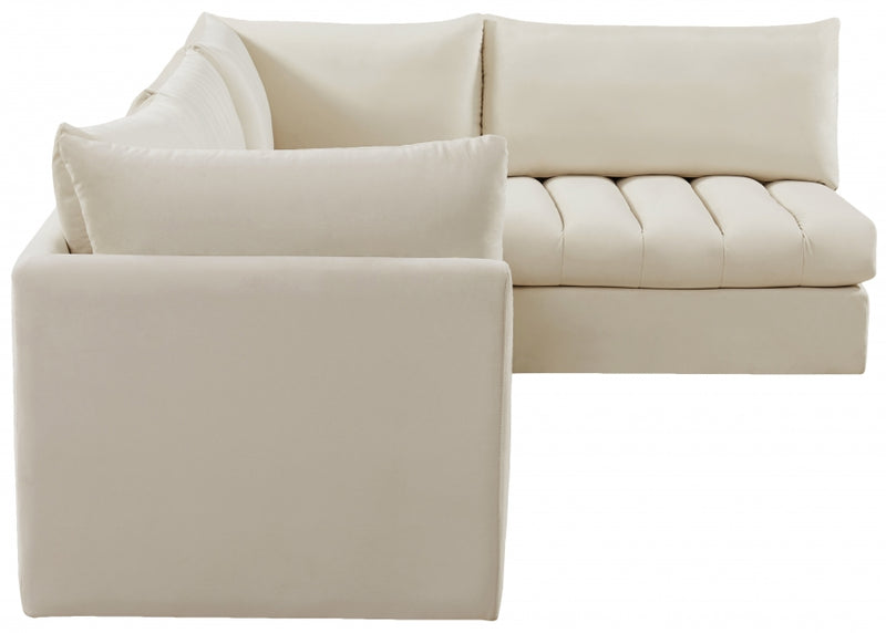 Jacob Velvet Modular 4 Piece Sectional