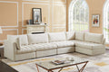 Jacob Velvet Modular 5 Piece Sectional